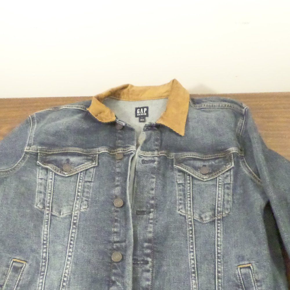 Gap Denim Jacket Corduroy Collar L